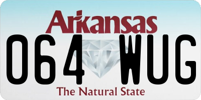 AR license plate 064WUG