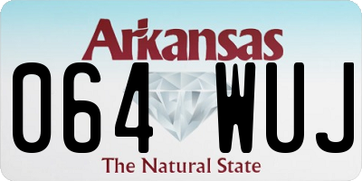 AR license plate 064WUJ