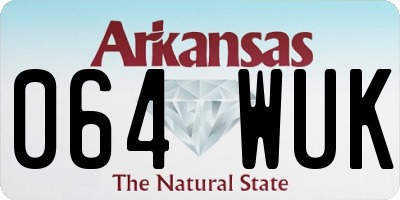 AR license plate 064WUK