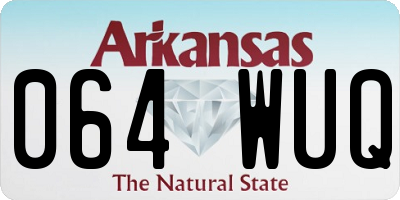 AR license plate 064WUQ