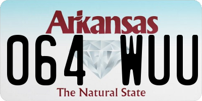 AR license plate 064WUU
