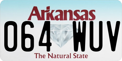 AR license plate 064WUV