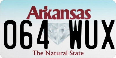 AR license plate 064WUX