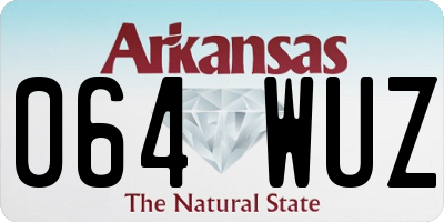 AR license plate 064WUZ