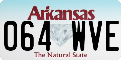 AR license plate 064WVE