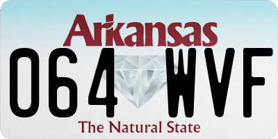 AR license plate 064WVF
