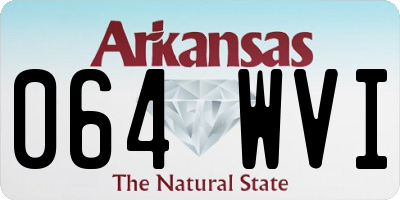 AR license plate 064WVI