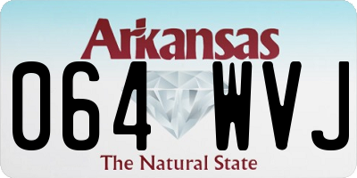 AR license plate 064WVJ