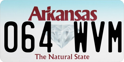 AR license plate 064WVM