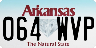AR license plate 064WVP