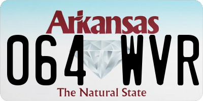 AR license plate 064WVR