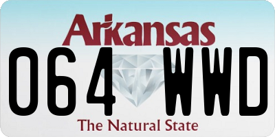 AR license plate 064WWD