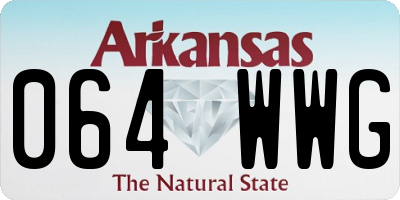 AR license plate 064WWG