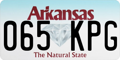 AR license plate 065KPG