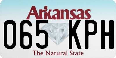 AR license plate 065KPH