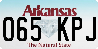 AR license plate 065KPJ