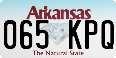 AR license plate 065KPQ