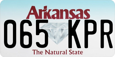 AR license plate 065KPR