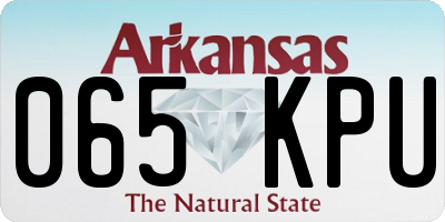 AR license plate 065KPU