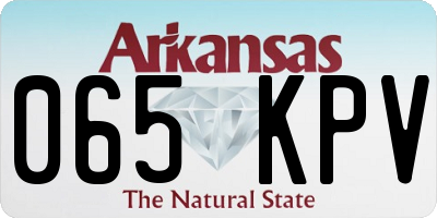 AR license plate 065KPV