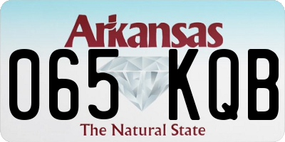 AR license plate 065KQB
