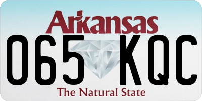 AR license plate 065KQC
