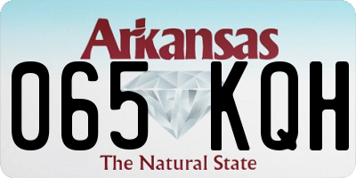 AR license plate 065KQH