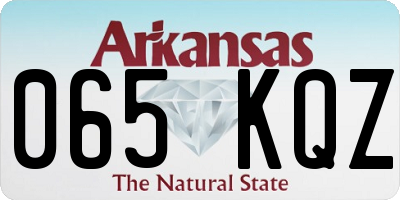 AR license plate 065KQZ