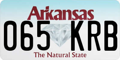 AR license plate 065KRB