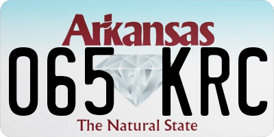AR license plate 065KRC