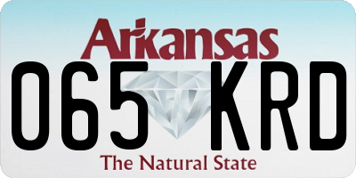 AR license plate 065KRD