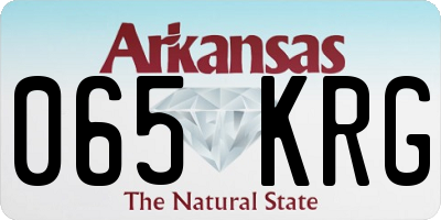 AR license plate 065KRG