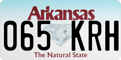AR license plate 065KRH