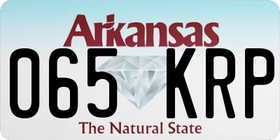 AR license plate 065KRP