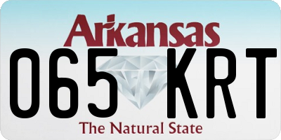 AR license plate 065KRT