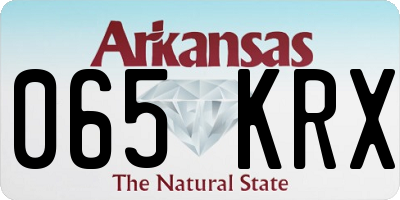AR license plate 065KRX