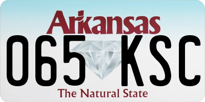 AR license plate 065KSC