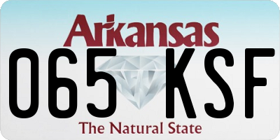 AR license plate 065KSF