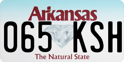 AR license plate 065KSH