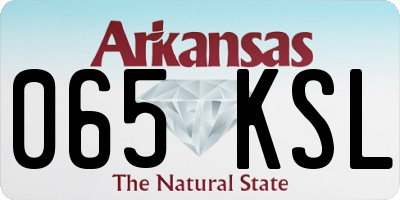 AR license plate 065KSL