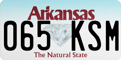 AR license plate 065KSM