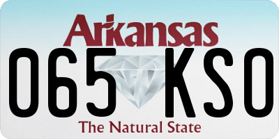 AR license plate 065KSO
