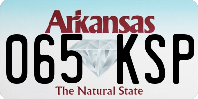 AR license plate 065KSP