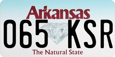 AR license plate 065KSR