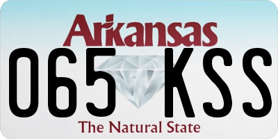 AR license plate 065KSS