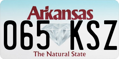 AR license plate 065KSZ