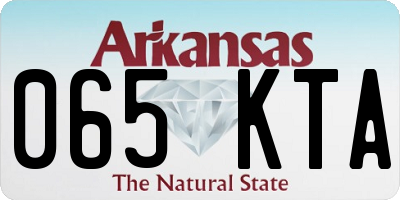 AR license plate 065KTA