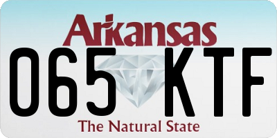 AR license plate 065KTF