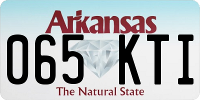 AR license plate 065KTI