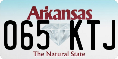 AR license plate 065KTJ